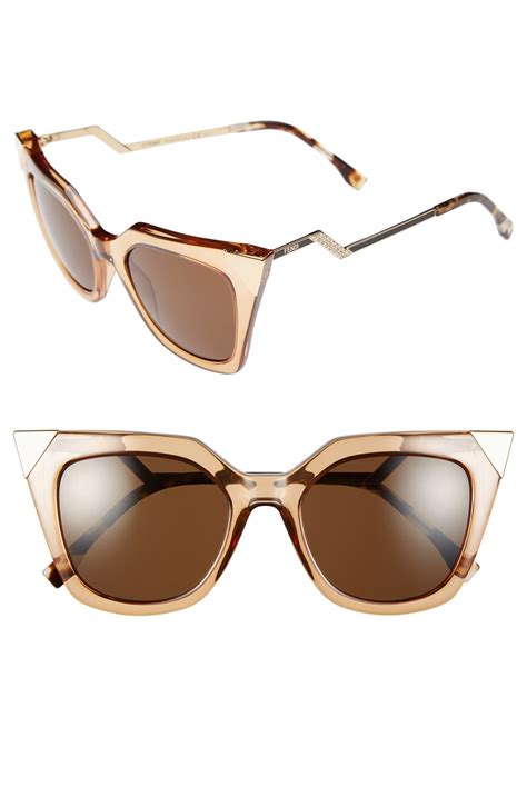 fendi mirrored rimless cat eye sunglasses|fendi sunglasses frames cat eye.